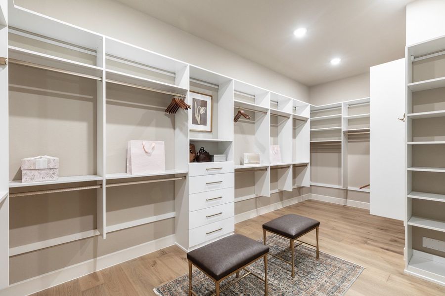 Representative Primary Closet - some options shown