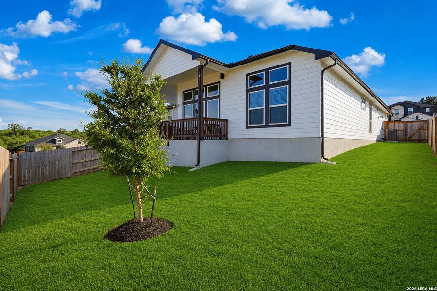 Exterior details and patio area of a home in Homestead, Schertz (Image 26). Exterior details and patio area of a home in Homestead, Schertz (Image 26).