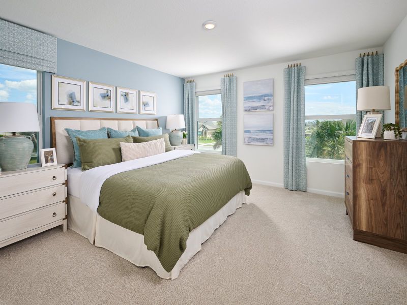 Furnished interior view inside a new home in Meritage Homes at Central Park, Port St. Lucie (Image 9).