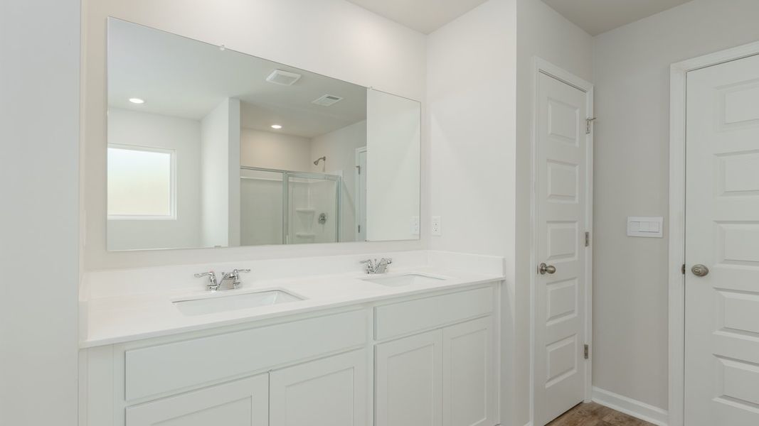 Furnished interior view inside a new home in Brooks Station, Dacula (Image 14). Furnished interior view inside a new home in Brooks Station, Dacula (Image 14).