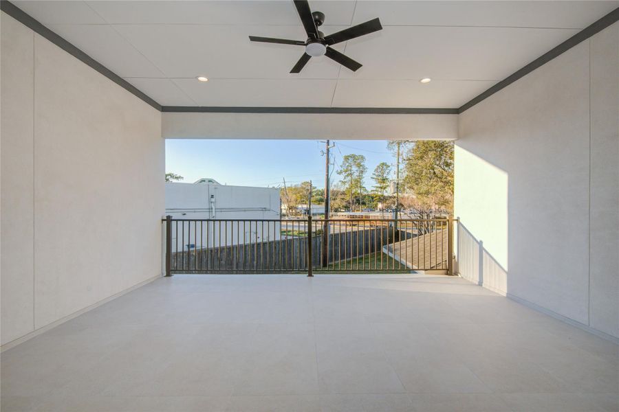 Exterior details and patio area of a home in , Houston (Image 27).