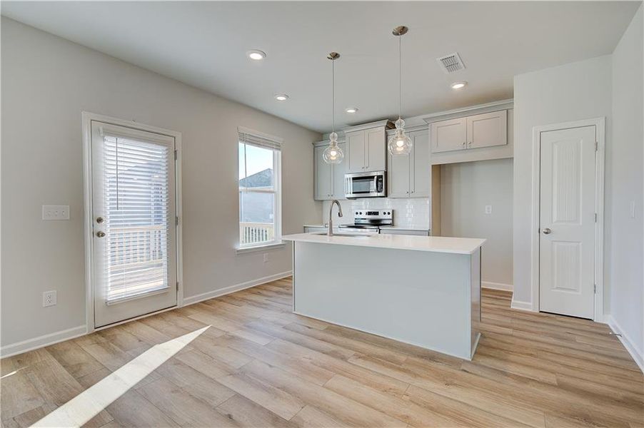 Furnished interior view inside a new home in Enclave at Evergreen, Fairburn (Image 7). Furnished interior view inside a new home in Enclave at Evergreen, Fairburn (Image 7).