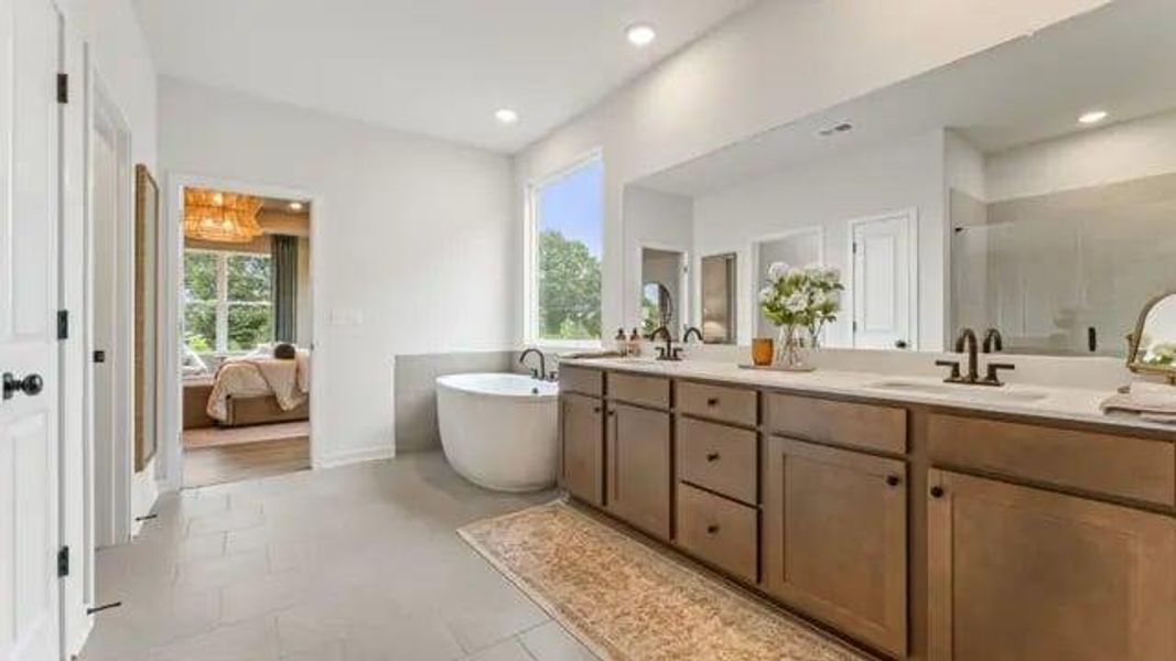 Furnished interior view inside a new home in Echo Grove, Cumming (Image 16).