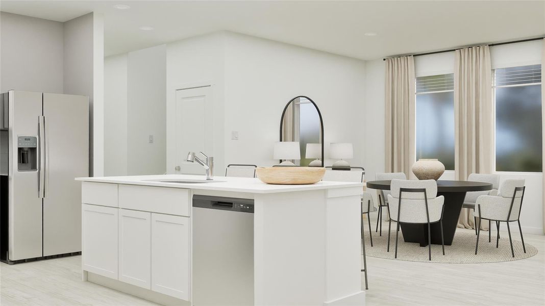 Furnished interior view inside a new home in River Bridge Ranch: Coastline Collection, San Marcos (Image 3).