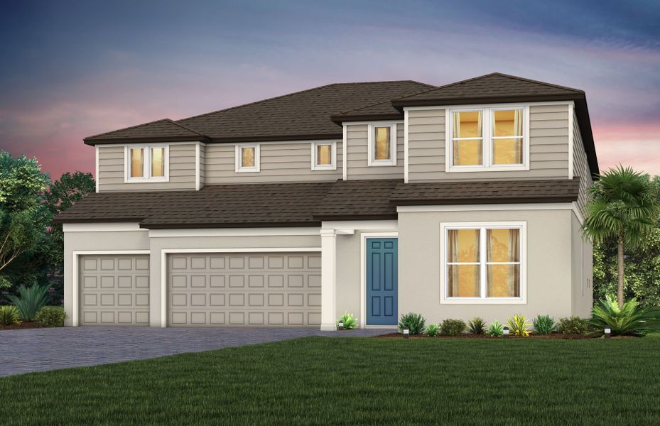 Representative exterior photo of a completed home built from the Roseland by Pulte Homes in Spencer Glen, Riverview, FL (Image 25).