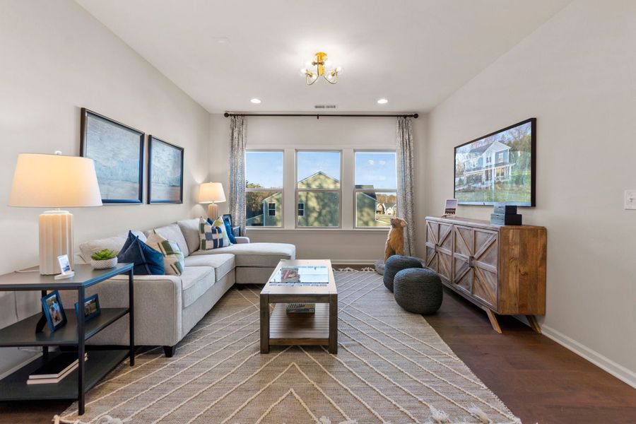 Furnished interior view inside a new home in Stafford at Langtree, Mooresville (Image 16).