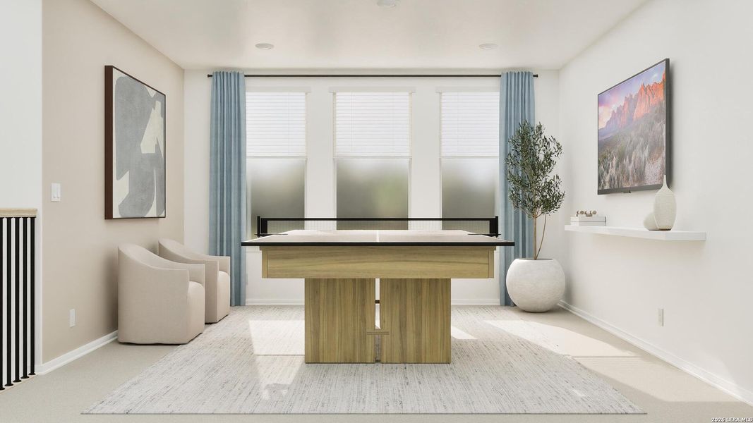 Furnished interior view inside a new home in Gatehouse, New Braunfels (Image 11).