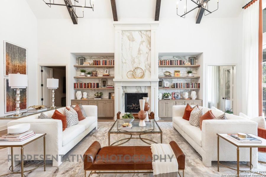 Furnished interior view inside a new home in , San Marcos (Image 15).