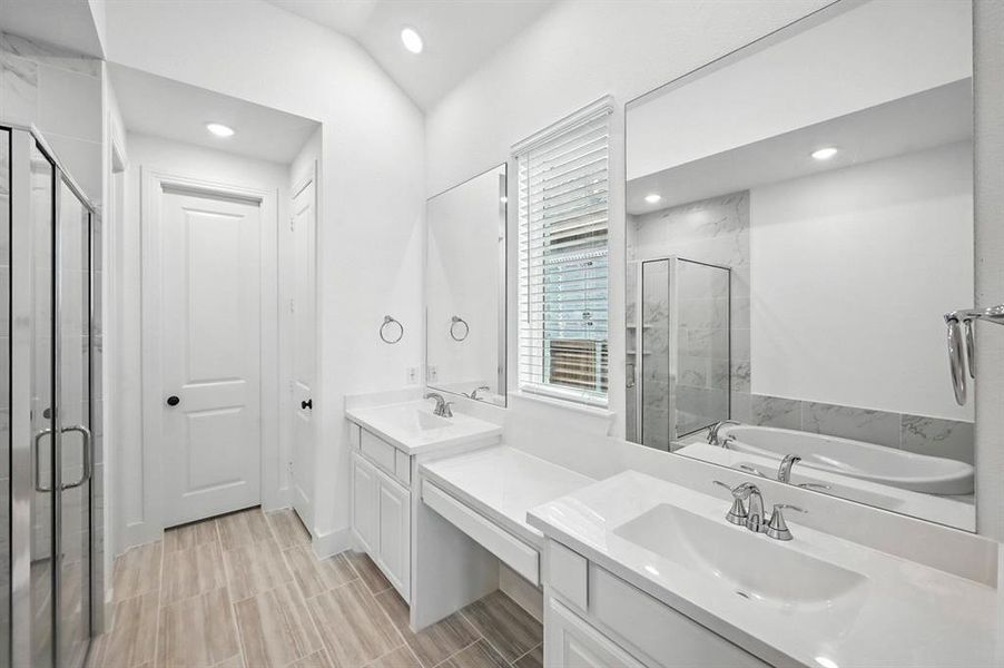 Furnished interior view inside a new home in Wellington: 50ft. lots, Haslet (Image 11).