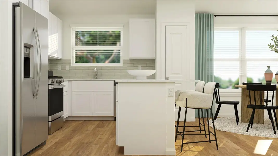 Furnished interior view inside a new home in Meadowlark Preserve: Claremont Collection, Pflugerville (Image 6). Furnished interior view inside a new home in Meadowlark Preserve: Claremont Collection, Pflugerville (Image 6).