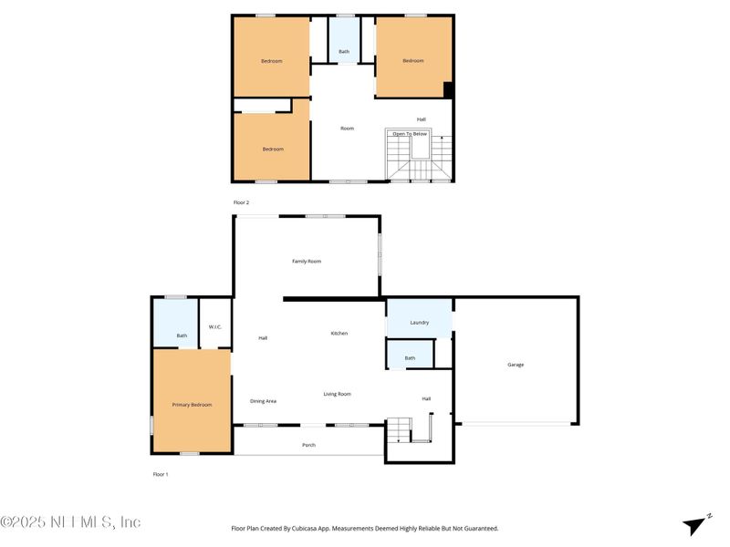 2D floor plan layout of this home in , Jacksonville, FL (Image 3).