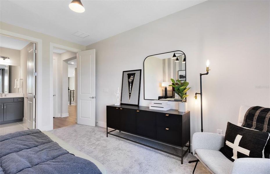 Furnished interior view inside a new home in Parkside Trails, Clermont (Image 25). Furnished interior view inside a new home in Parkside Trails, Clermont (Image 25).