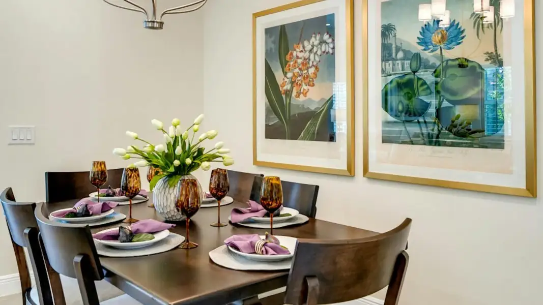 Furnished interior view inside a new home in Kingston South Real Estate and Homes for Sale in Estero, FL - Neal Communities, Estero (Image 11).