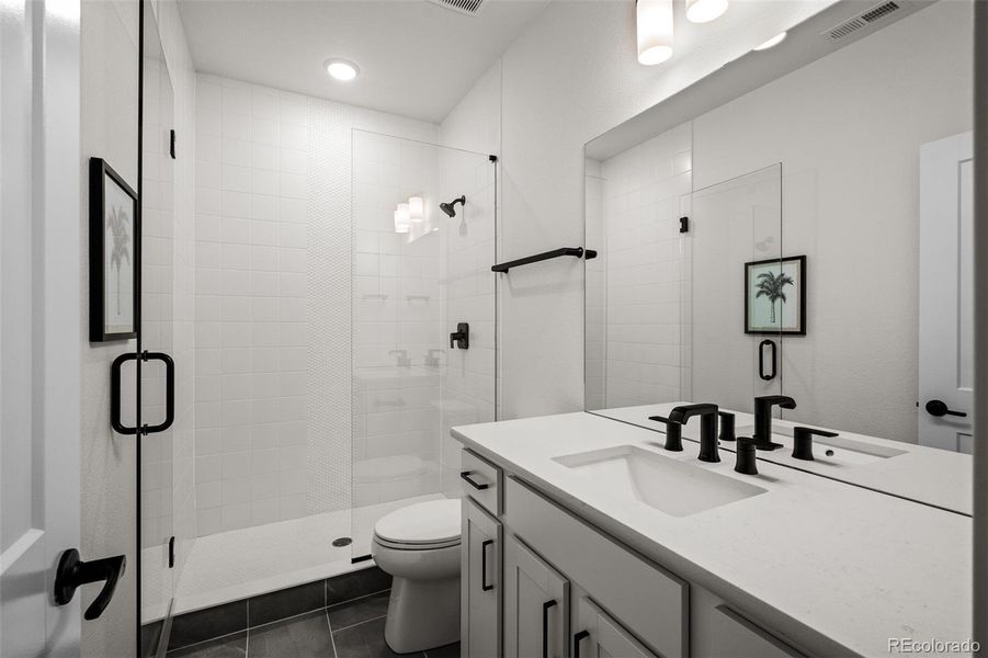 Furnished interior view inside a new home in Wolf Ranch - Enclave Collection, Colorado Springs (Image 12).