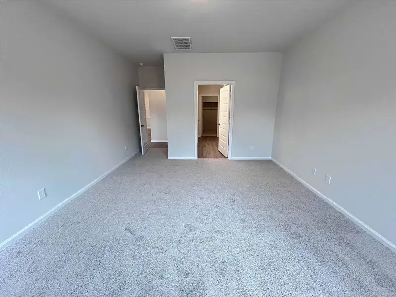 The Robin II- Primary Bedroom with En Suite Bath. Home under construction. Sample floor plan photo used for illustrative purposes only. Upgrades, selections options, windows and colors may vary. The Robin II- Primary Bedroom with En Suite Bath. Home under construction. Sample floor plan photo used for illustrative purposes only. Upgrades, selections options, windows and colors may vary.