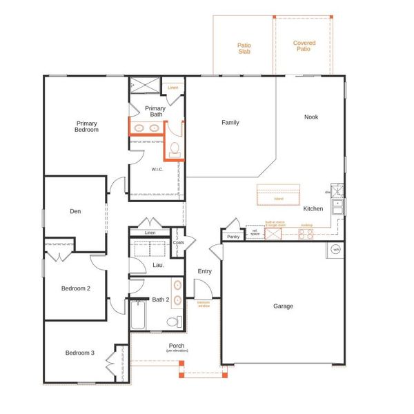 2D floor plan layout of this home in Wilson Creek Executive Series, Indian Land, SC (Image 2). 2D floor plan layout of this home in Wilson Creek Executive Series, Indian Land, SC (Image 2).