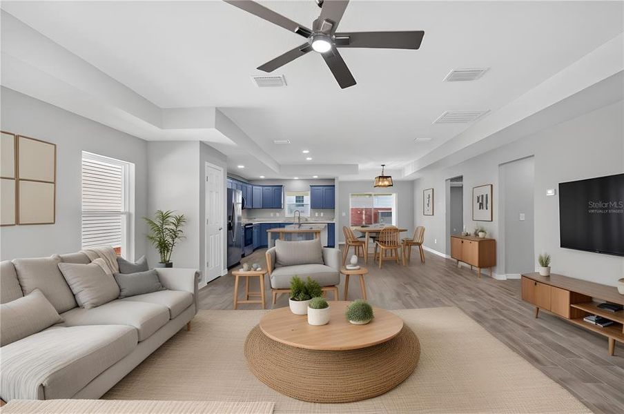 Furnished interior view inside a new home in , The Villages (Image 13). Furnished interior view inside a new home in , The Villages (Image 13).