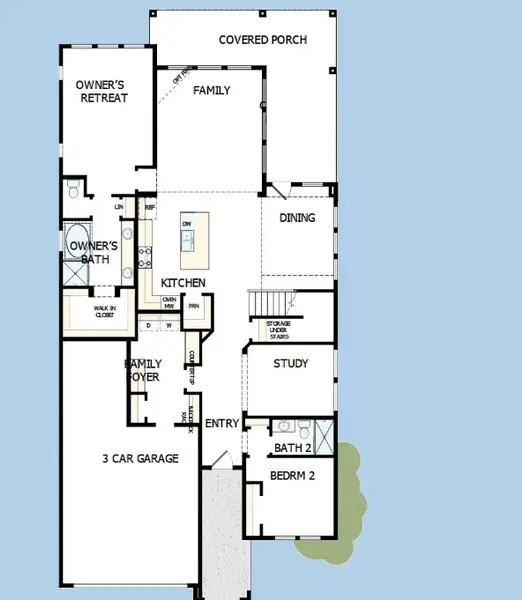 2D floor plan layout of this home in Windsong - Reserve Series, Boerne, TX (Image 2). 2D floor plan layout of this home in Windsong - Reserve Series, Boerne, TX (Image 2).