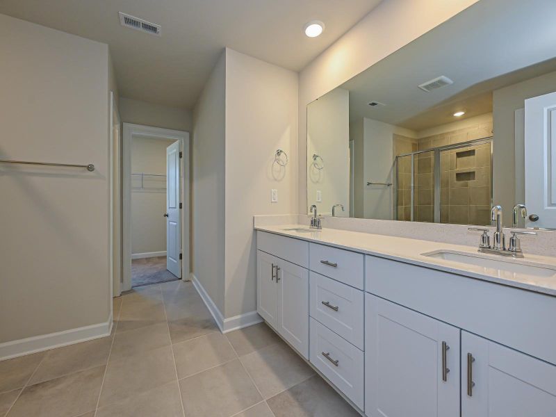 Furnished interior view inside a new home in Harper Landing, Stanley (Image 18).