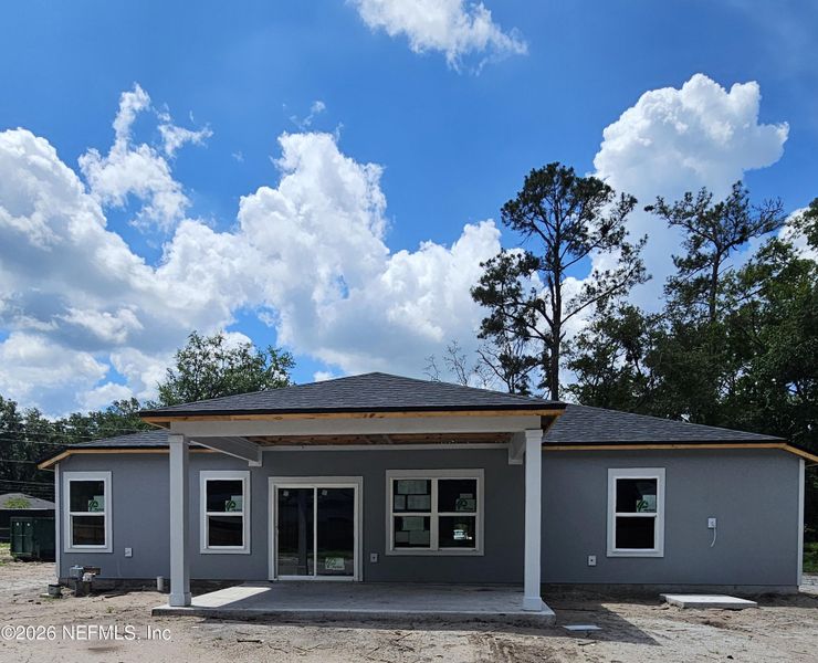 Exterior details and patio area of a home in , Jacksonville (Image 2). Exterior details and patio area of a home in , Jacksonville (Image 2).