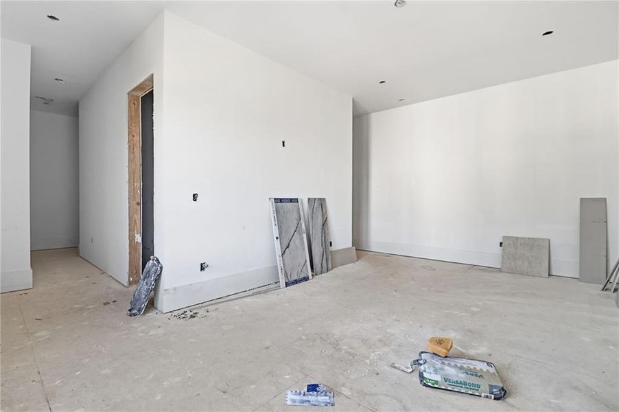 In-progress construction of a new home in , Alpharetta, GA (Image 44).