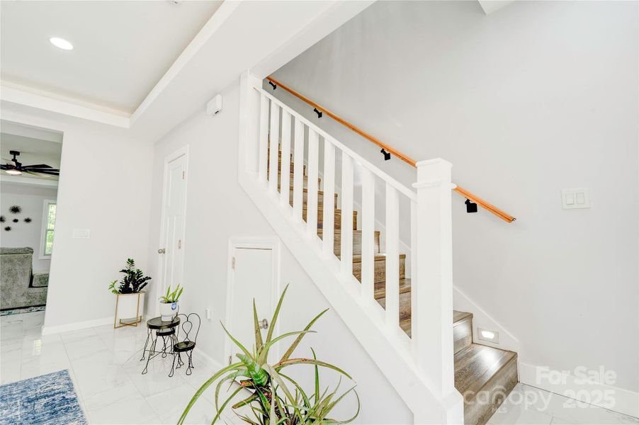 Stairs to upper level