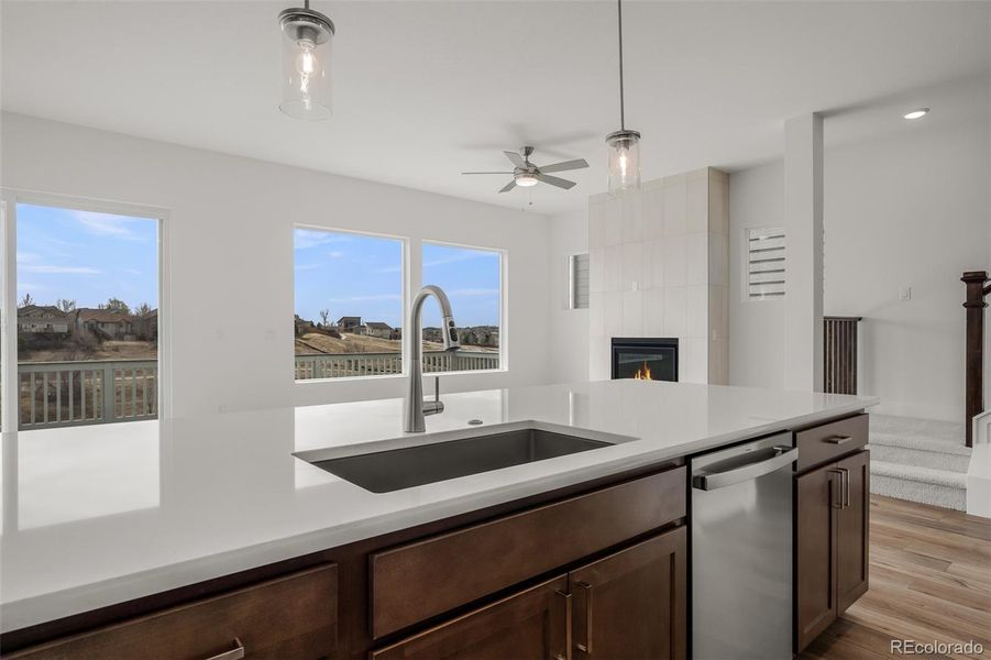 Close-up of interior finishes inside a home in Trailside at Cottonwood Creek, Colorado Springs (Image 15).