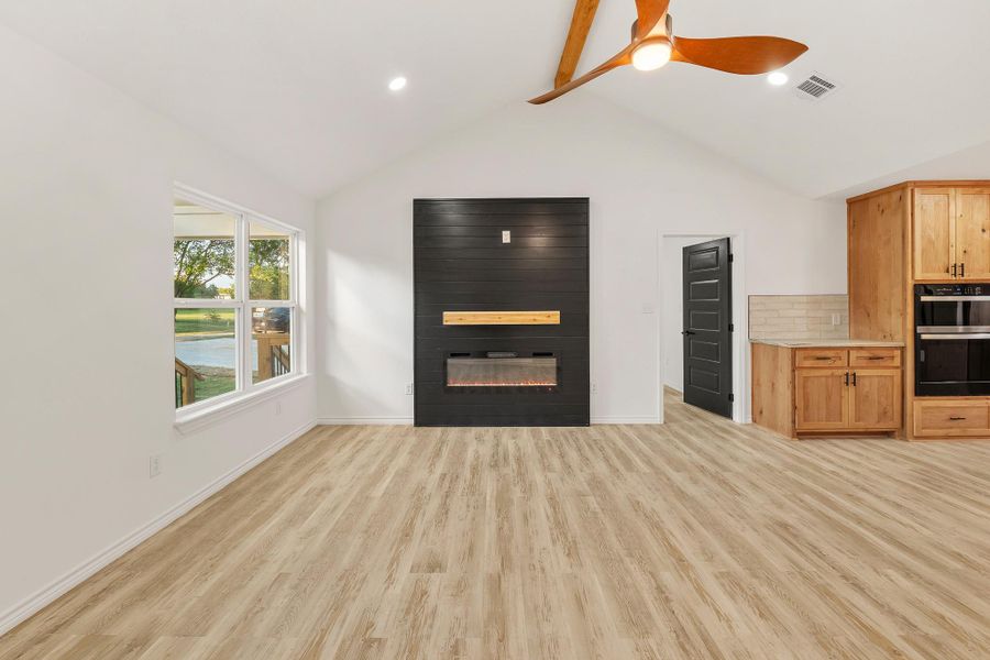 Furnished interior view inside a new home in , Point Blank (Image 4).