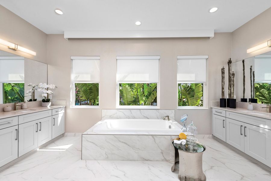 Representative furnished interior of a home built from the Crystal by GL Homes in Valencia Ridge (55+), Wesley Chapel (Image 10).