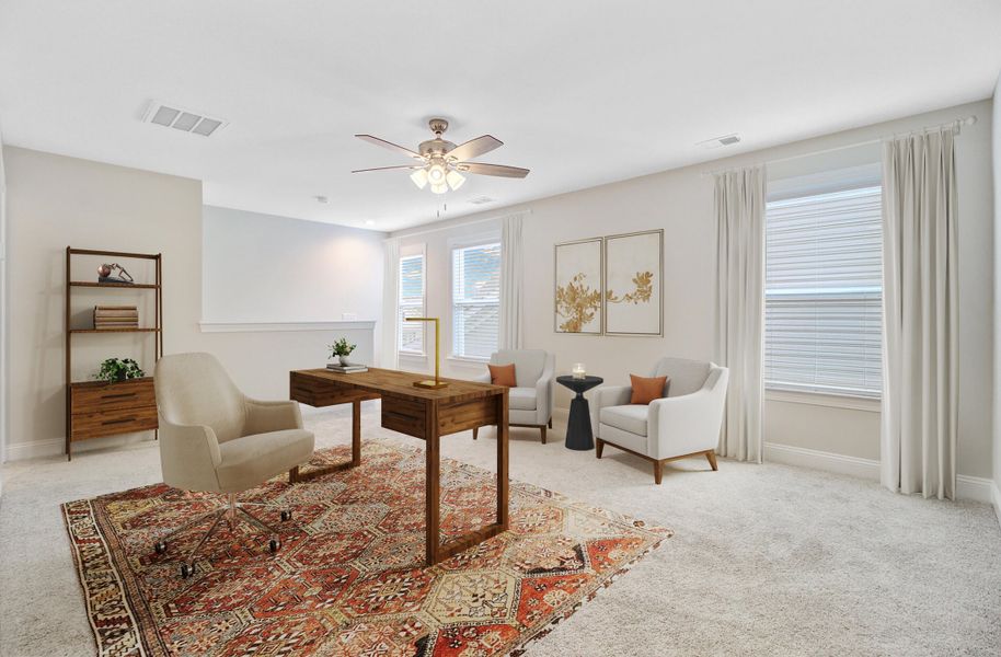 Furnished interior view inside a new home in , Summerville (Image 44). Furnished interior view inside a new home in , Summerville (Image 44).