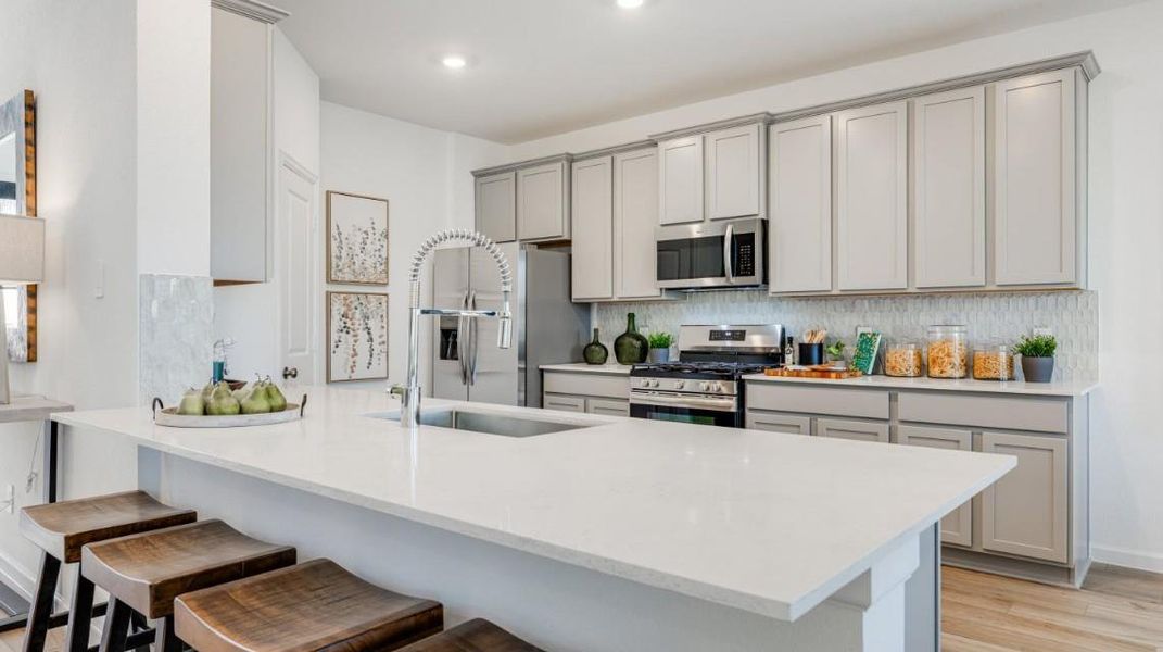 Furnished interior view inside a new home in Samara, League City (Image 5).