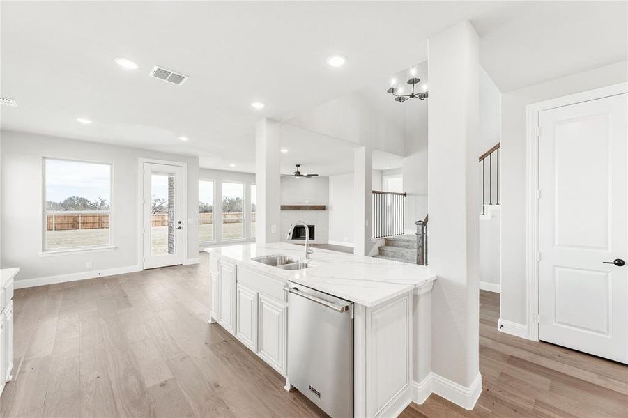 Furnished interior view inside a new home in Crystal Lake Estates, Red Oak (Image 9).