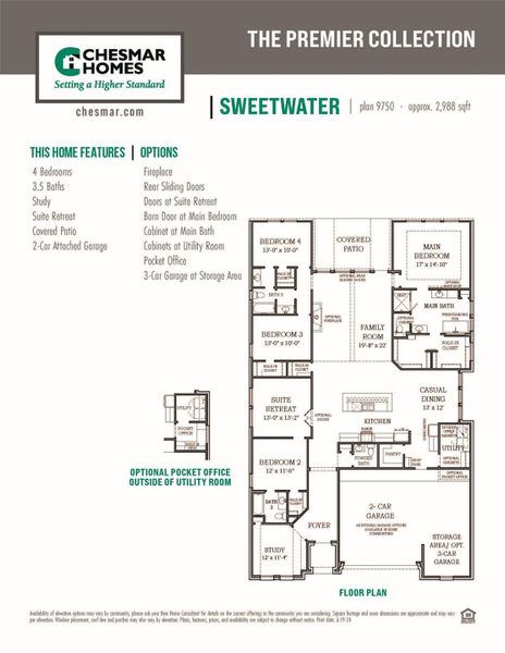 2D floor plan layout of this home in Briarley, Montgomery, TX (Image 5).