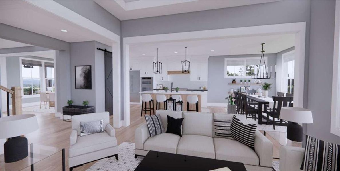 Furnished interior view inside a new home in , Carrollton (Image 33).