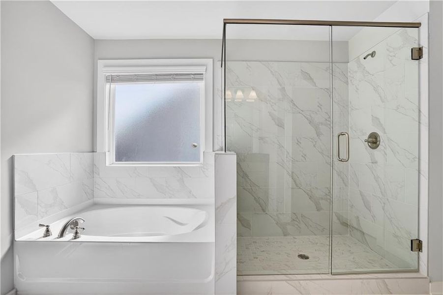 Furnished interior view inside a new home in The Fairways at Mirror Lake, Villa Rica (Image 31).