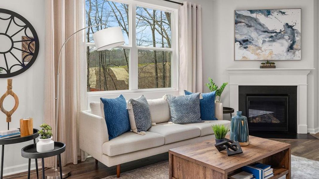 Furnished interior view inside a new home in Lost Creek, Dallas (Image 27).