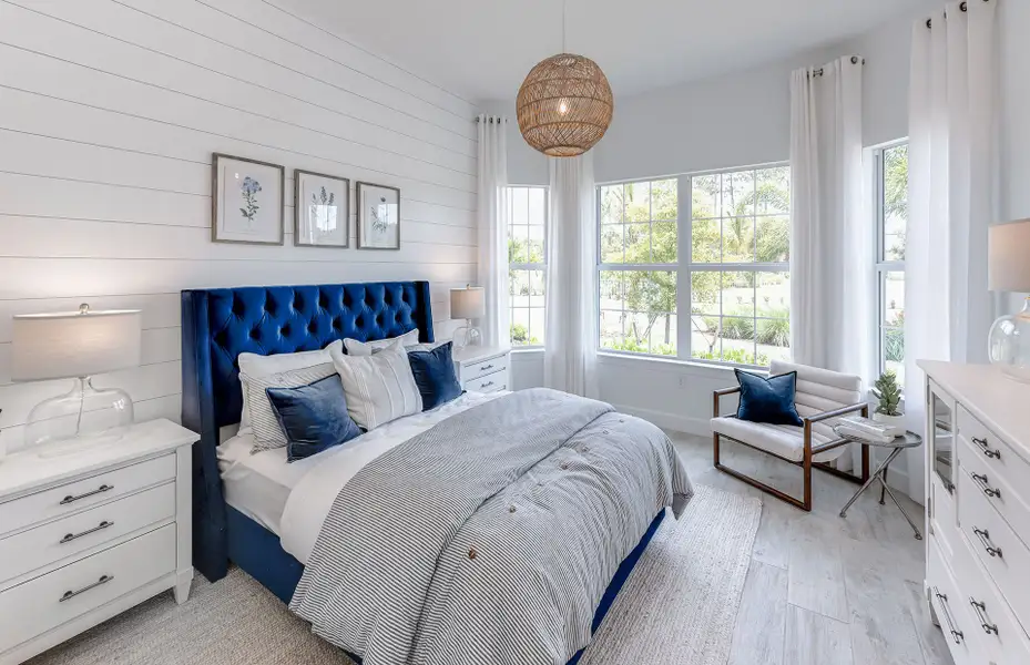 Furnished interior view inside a new home in TerraWalk at Babcock Ranch, Alva (Image 12).