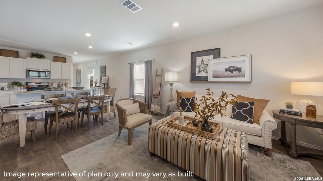 Furnished interior view inside a new home in Stonehill, San Antonio (Image 4).