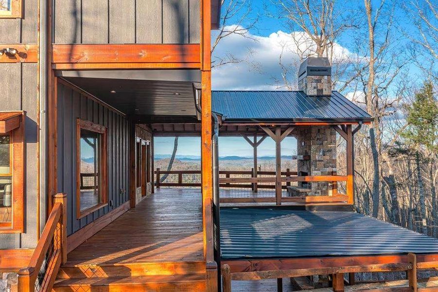 Exterior details and patio area of a home in , Blue Ridge (Image 32). Exterior details and patio area of a home in , Blue Ridge (Image 32).