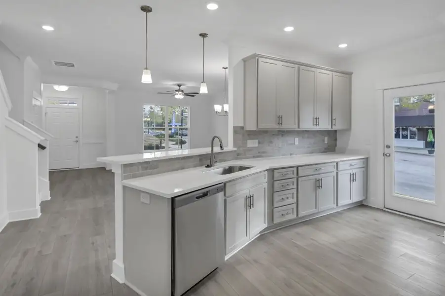 Furnished interior view inside a new home in Lake Carolina Townhomes, Columbia (Image 8).