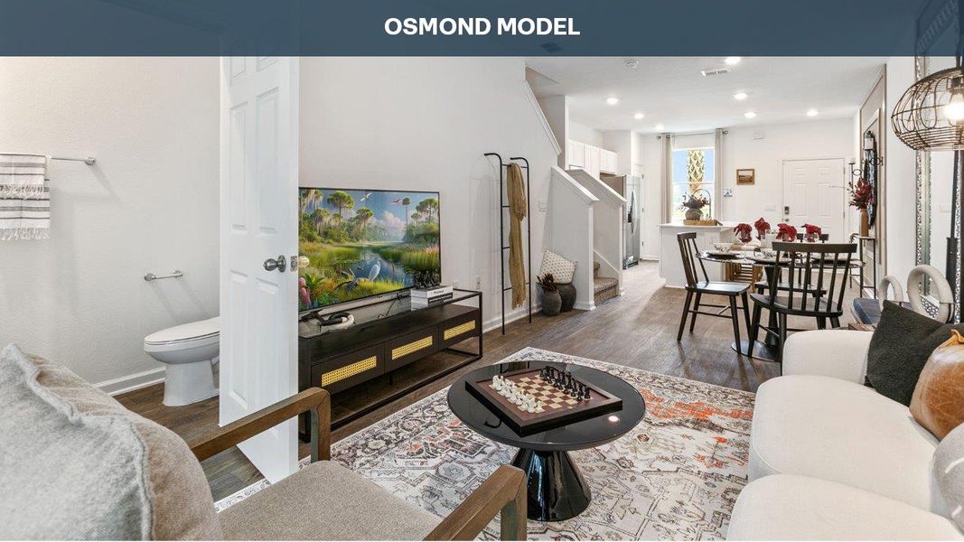 Furnished interior view inside a new home in Cordera Townhomes Express, St. Augustine (Image 6).