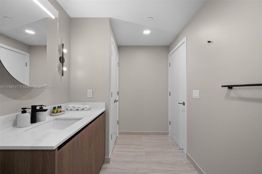 Furnished interior view inside a new home in 72 Park, Miami Beach (Image 6).