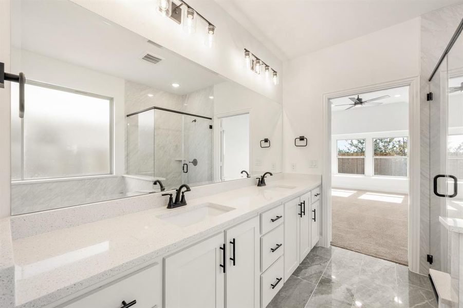 Furnished interior view inside a new home in Willow Wood Classic 50, McKinney (Image 8).