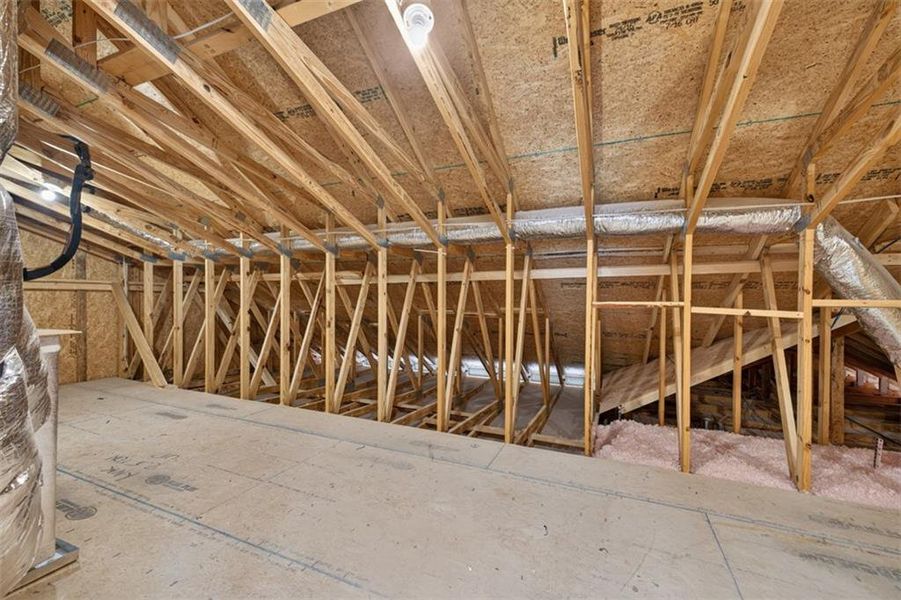 In-progress construction of a new home in , Flowery Branch, GA (Image 83).