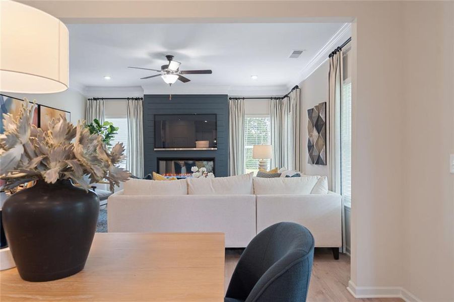 Furnished interior view inside a new home in Allen Manor, Hoschton (Image 13). Furnished interior view inside a new home in Allen Manor, Hoschton (Image 13).