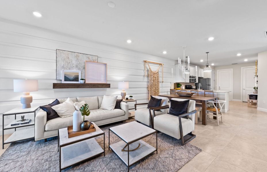 Furnished interior view inside a new home in BeachWalk by Manasota Key, Englewood (Image 11).