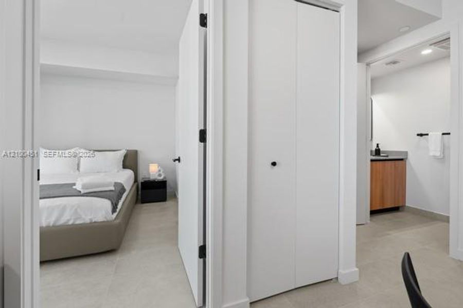 Furnished interior view inside a new home in , Miami (Image 16). Furnished interior view inside a new home in , Miami (Image 16).