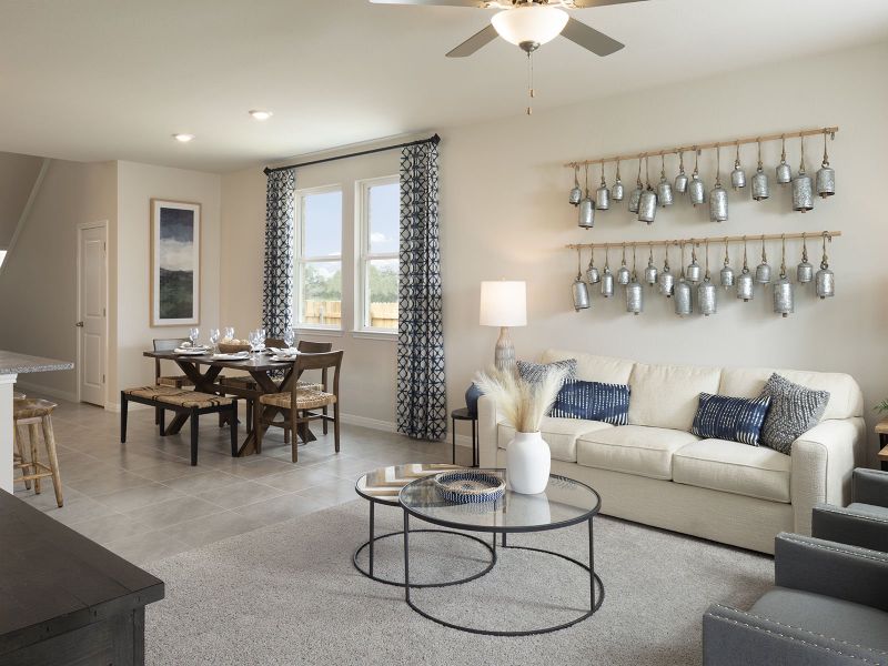 Furnished interior view inside a new home in Butler Farms - Americana Collection, Liberty Hill (Image 7).
