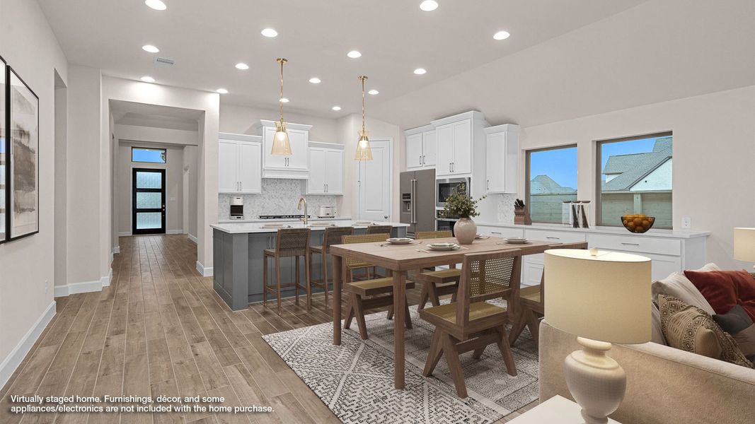Furnished interior view inside a new home in Legacy, League City (Image 5).