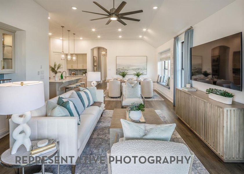 Furnished interior view inside a new home in Sandbrock Ranch, Aubrey (Image 31).